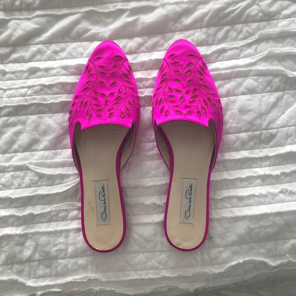 Oscar de la renta Spanish flats mules size 39.5